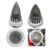 FATECIM 2" Bullet Turn Signal Light Supersonic Replacement Smoke Lenses
