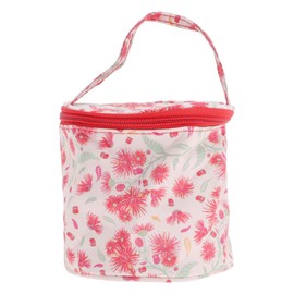 CAPASTEC Small Yarn Bag, Knitting Bags, Yarn Storage Organiser, Crochet Bag, Mini Yarn Drum Case for Storing Knitting and Crochet Supplies, Red Pink