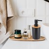 Black Soap and Lotion Pump Dispenser Padang with Bamboo Top