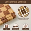 Bamboo Cutting Boards for Kitchen, End Grain Wood Cutting Board