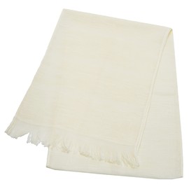 WKG UV Protection Cotton Scarf, Made in Senshu, Made in Japan, Approx. 11.4 x 63.0 inches (29 x 160 cm), Long Type, UV Stole, Peach Yellow, Saxophone, Purple, Beige, Sakura, Muscat, Milky, milky