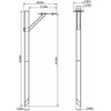 Gibraltar Mailboxes Drive-In-Post Galvanized Steel, Drive-In-Post Kit, SDPK0000