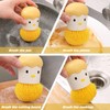 2Pcs Ergonomic Mini Dish Brush Useful Kitchen Pot Brush Scratch-Free