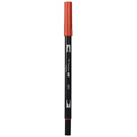 Tombow Dual Brush Pen Art Marker, 885 - Warm Red, 1-Pack