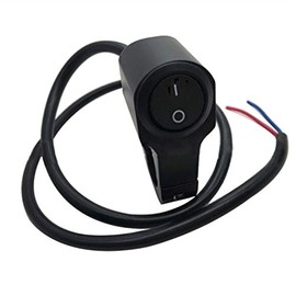 Interruptor de control impermeable para manubrio de motocicleta, 12 V, aluminio CNC, para manubrio de menos de 22 mm de diámetro (para sistema eléctrico de faros delanteros)