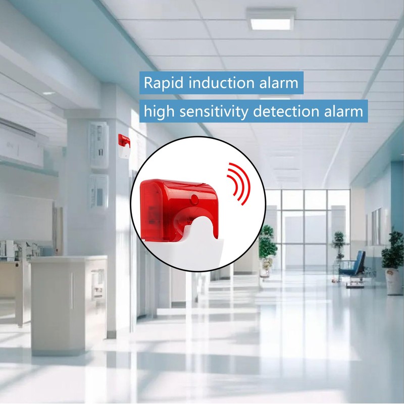 LEIBOCHAO 220V Alarm Siren Wired Flash Siren Sound Light Alarm