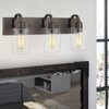 Emliviar Bathroom Vanity Light Fixtures - 3-Light Farmhouse Wall Light