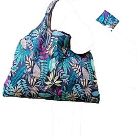 Fineget Foldable Grocery Travel Spare Office Tote Bag Asethetic Pattern Portable Ripstop Reusable Bag for Women Girls Travel Gym Camping Beach Picnic Laundry Lunch Hand Backpack Shoulder Bag Cooking