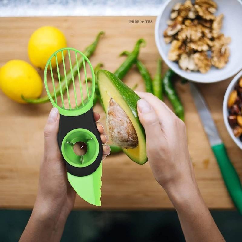 Avocado Cutter, Slicer, Pitter, Stoner, 3 x 1, Multifunctional, ABS