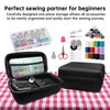 Handheld sewing machine, beginner's sewing kit with storage, two power