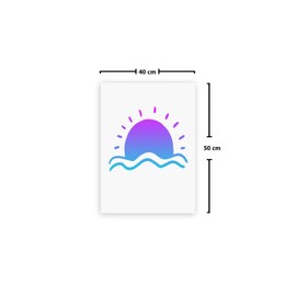 Le Jardin du Lin Bedruckte Baumwoll Taschen mit Kordelzug, Einkaufstasche, Beutel, Stoffsack, Stofftasche, Gemüsesack, Wiederverwendbare, Umweltfreundlich, Mehrzweck, Faltbar, Größe: 40x50 Cm