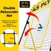 Happy Jump Adjustable Volleyball Rebounder Net Equipment 7x4 FT with