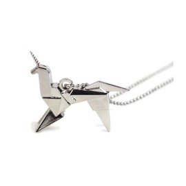 costumebase BLADERUNNER Origami Unicorn Pendant Necklace Blade Runner Silver