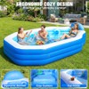 2026 Inflatable Pool with Canopy, Large Inflatable Pool for Kids,Adults,