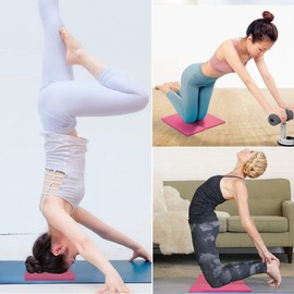 Almohadilla para rodillas de yoga, ideal para rodillas y codos mientras hace yoga y ejercicios en el suelo, almohadilla para rodillas para jardinería, trabajo en el jardín y baño para bebés (Rojo)