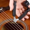 1 Pcs Black Guitar String Winder Cutter and Bridge Pin