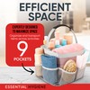 Masirs Mesh Shower Caddy - 9 Pocket Portable Bathroom Organizer
