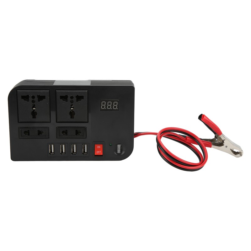 Power Converter Modified Sine Wave 12V to 220‑240V 600W Black