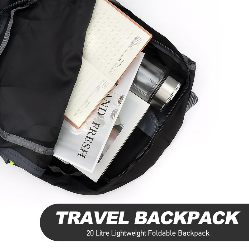 Foldable Backpack, Lightweight Small Backpack, Waterproof Small Backpacks, Space-Saving Pack,