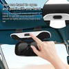 lasuroa Sunglasses Holder for Car Visor, Premium Black Glasses Case