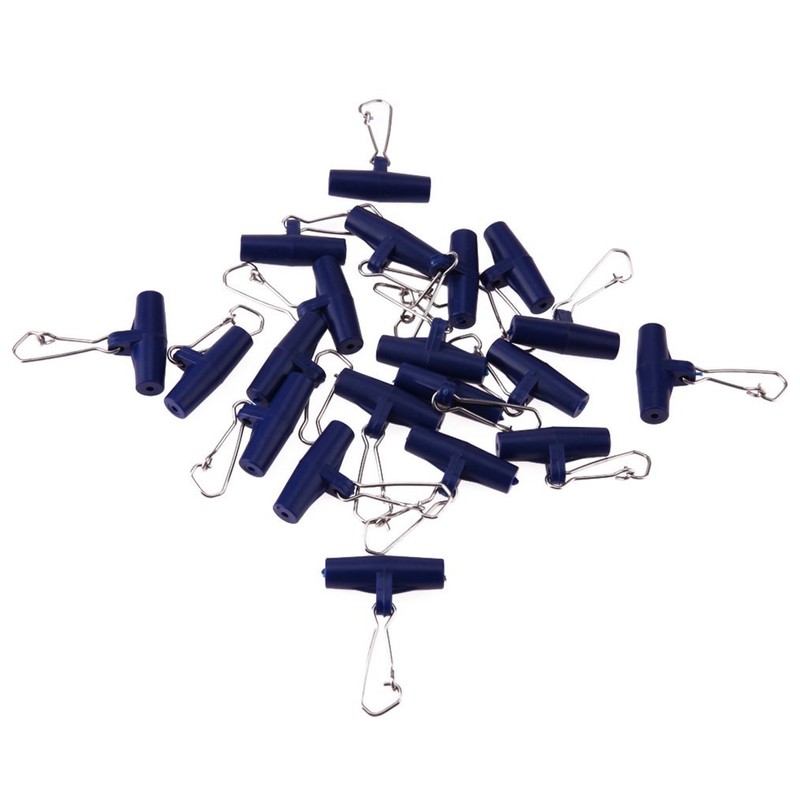 NewShot 20x High-strength Zip Sliders/booms for Boat/Sea Fishing (Blue)