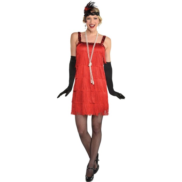 Ruby Flapper Dress Costume - Women L/XL, 1 Pc
