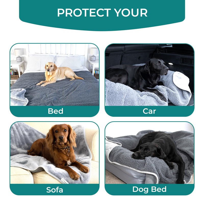 100% Waterproof Dog Blankets for Small & Medium Dogs –