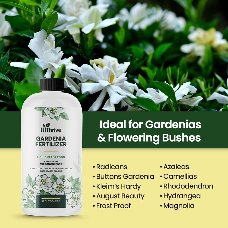 Gardenia Fertilizer for Vibrant Growth & Fragrant, Beautiful Blooms, 32oz