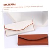 FOMIYES 2pcs Elegant Eyebrow Tweezers Storage Box Pu Material Organizers