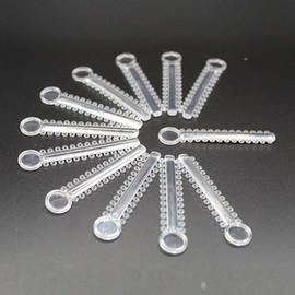 1040 unidades - Lazos de ligadura elastoméricas de ortodoncia, bridas o bandas de ligadura dental. Gomitas o ligas para brackets de ortodoncia. (Transparente)