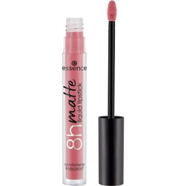Essence 8H Matte Liquid Lipstick, No. 15, Pink, Long-Lasting, Mattifying, Quick-Drying, Matte, Vegan, Waterproof, Oil-Free, No Preservatives, Pack of 1 (2.5 ml)