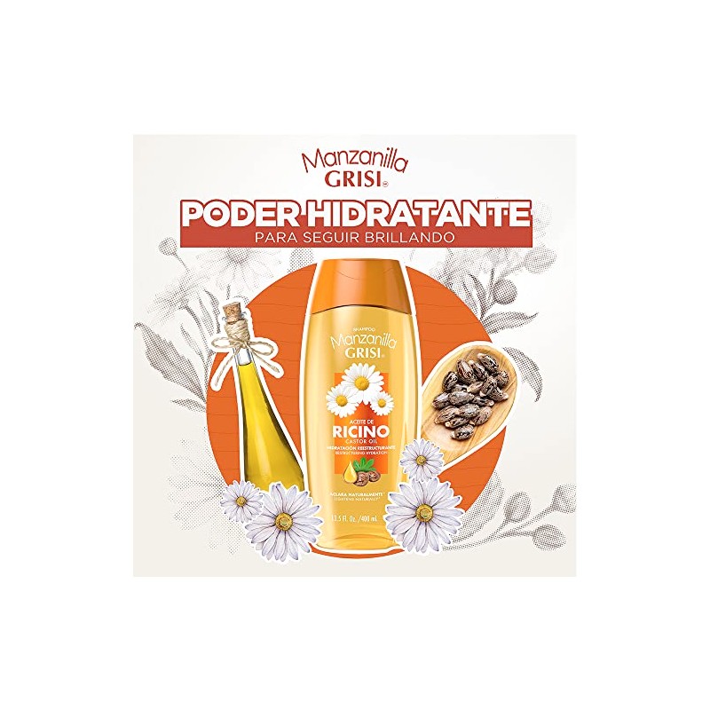 Shampoo Grisi manzanilla hidratación reestructurante 400 ml