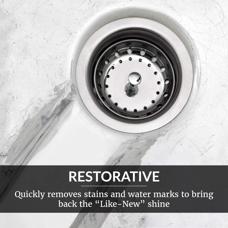 HOPE'S Perfect Sink Cleaner and Polish, Restorative, Water-Repellant, Removes Stains,