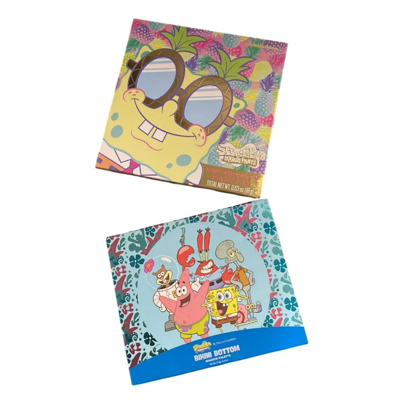 3 Paletas De Sombras Bob Esponja (con Detalle) + 2