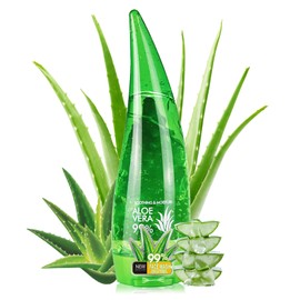 LZYLLS Aloe Vera Gel for Face and Body,Hydrating Organic Aloe Vera Gel,Cooling Body Cream for After Sun Skincare,Non-Sticky Face Moisturizer, 9.15 Fl Oz