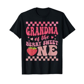 Grandma Of The Berry Sweet One Strawberry First Birthday T-Shirt