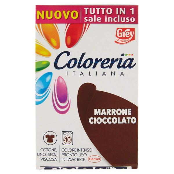 Grey Colorante per Tessuto, Marrone Cioccolato - 1 Colorazione
