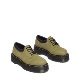 Dr. Martens 8053 Quad - Shoes for Women - Leather Upper - Padded Collar - PVC Midsole - Air-Cushioned Outsole Muted Olive UK 12 (US Men's 13) Medium