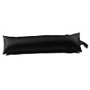 Classic Home Store Black Leatherette Draught Excluder Faux Leather Boat
