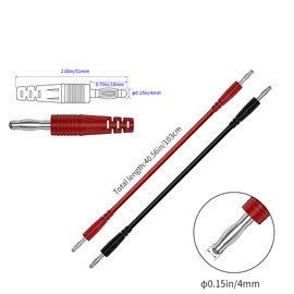 CZJZDZ 13pcs 4mm Banana PlugTest Leads Kit Digital Electrical Test Probes Set Fully Insulated Alligator Clips Test Tweezer Wire-Piercing Back Probe Pin 0079