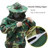 Beekeeping Clothes Jacket and Suit with Veil Hood, Front Zip,
