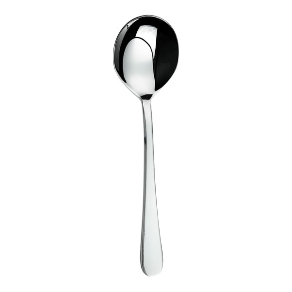 Grunwerg Windsor Soup Spoons SUSWSR, 18/10 Stainless Steel, Set of