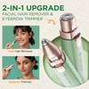 VOGCREST Hair Trimmer, 2 in 1 Facial Hair Remover &