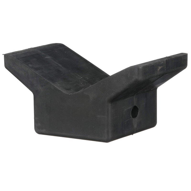 Attwood 11202-1 Boat Trailer Rubber Bow Stop V-Block, Black, 4-Inch