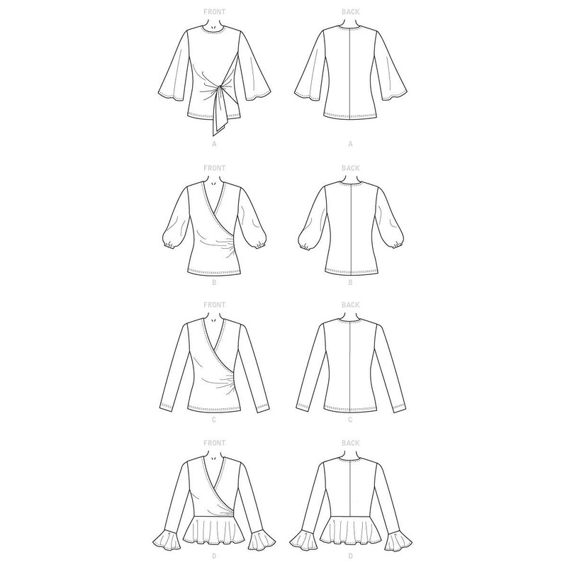 Butterick Patterns B6628E5 Ladies Sewing Pattern Knit Shirt