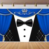 CapiSco Tuxedo Backdrop for Father or Boss Birthday Party Decorations,