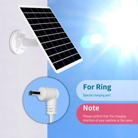 2-Pack 5W Solar Panel for Ring Camera, Solar Charger Compatible with Ring Spotlight Cam Plus/Pro(Battery), Stick Up Cam/Pro Battery, Spotlight Cam Battery, 13FT Cable with Ring Barrel Adapter to USB-C