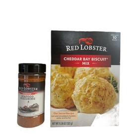 Red-Lobster's Cheddar Bay Biscuit Mix and Seafood Seasoning Bundle, 11.36 oz Mix, 5 oz Seasoning