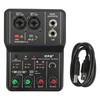 Dpofirs Professional Mixer Sound Board Console, 48V 2 Channel Desk