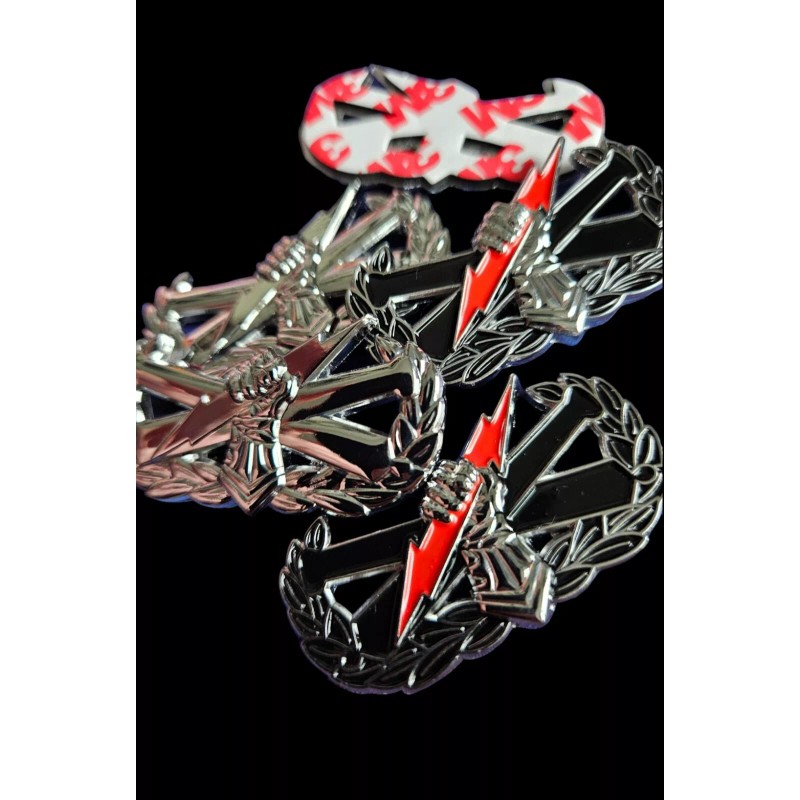 Army 13f FIST Chrome Metal Vehicle Emblem 3d Weatherproof